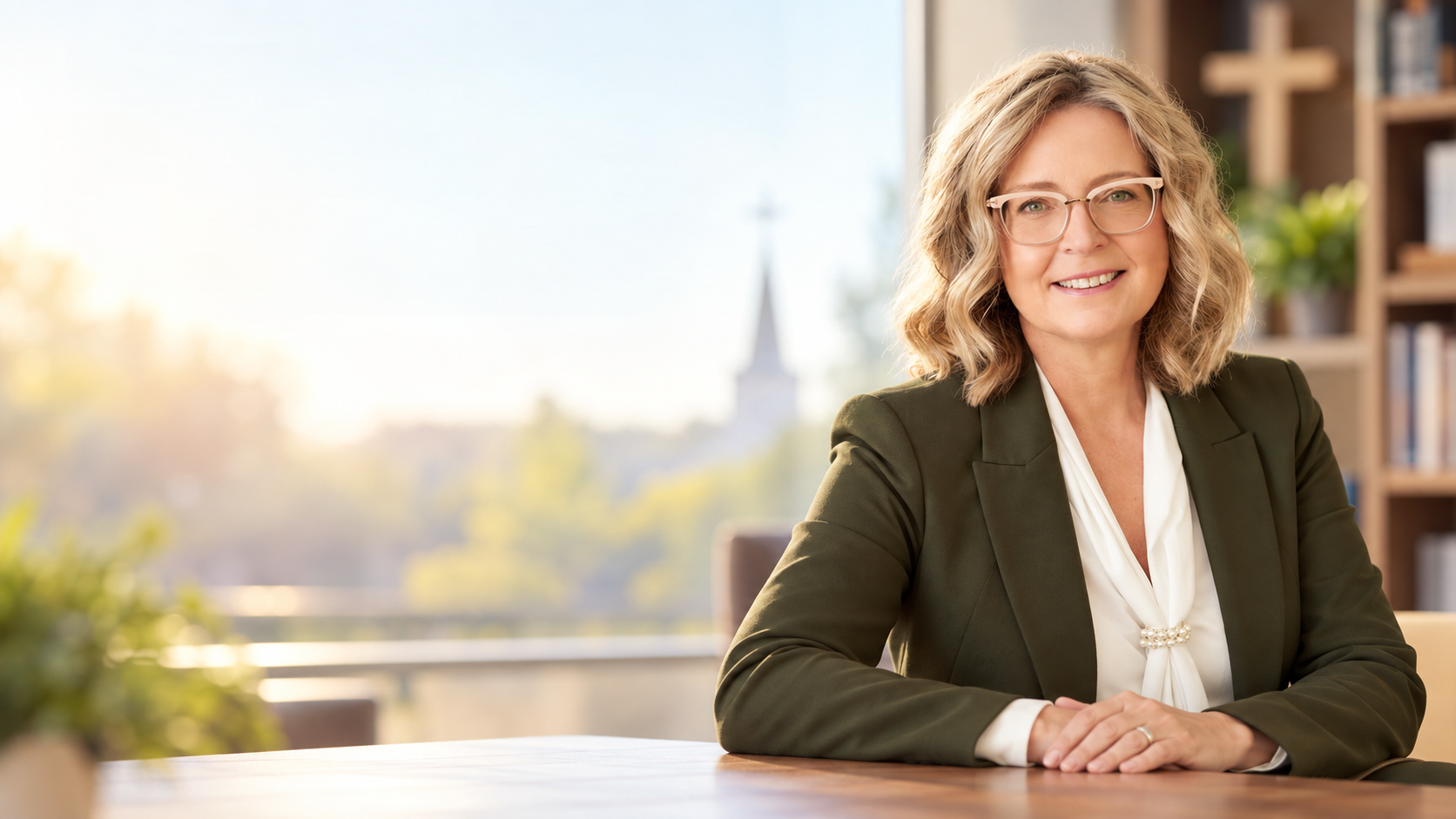 Warm Faith-Based Leadership Portrait Dr. Erica Roebbelen